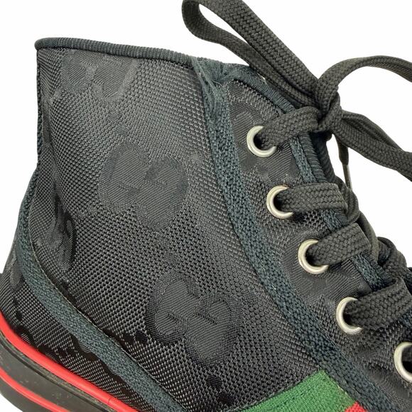 Gucci Off the Grid High Top Sneakers 1977 Tennis Shoes Black Men Size 10.5/US 11 main image 12